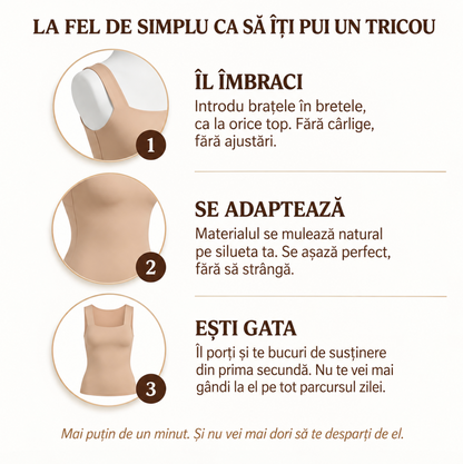 Bluză tip maiou cu sutien integrat confortabil