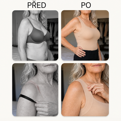 Pohodlné tílko s integrovanou podprsenkou